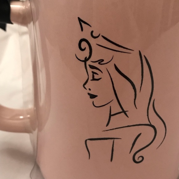 Rae Dunn "SLEEPING BEAUTY" PINK MUG WITH CROWN TOPPER - Picture 7 of 8